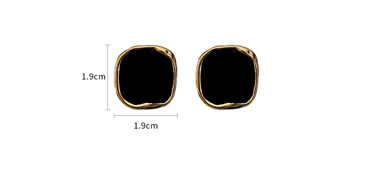 Fashion Square Alloy Enamel Women's Ear Studs 1 Pair display picture 4