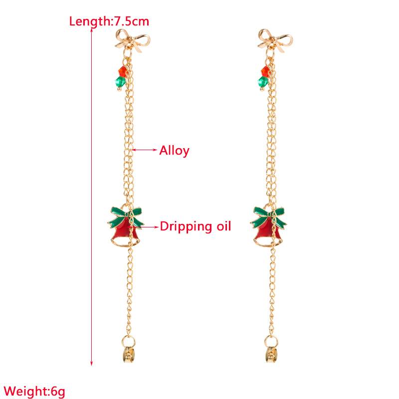 Fashion Christmas Tree Alloy Enamel Unisex Dangling Earrings 1 Pair display picture 1