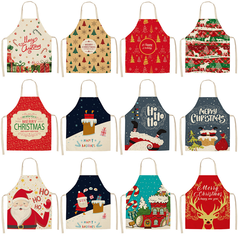 Christmas Cute Cartoon Polyester Apron 1 Piece display picture 1
