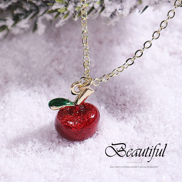 Fashion Apple Alloy Women's Pendant Necklace 1 Piece display picture 1