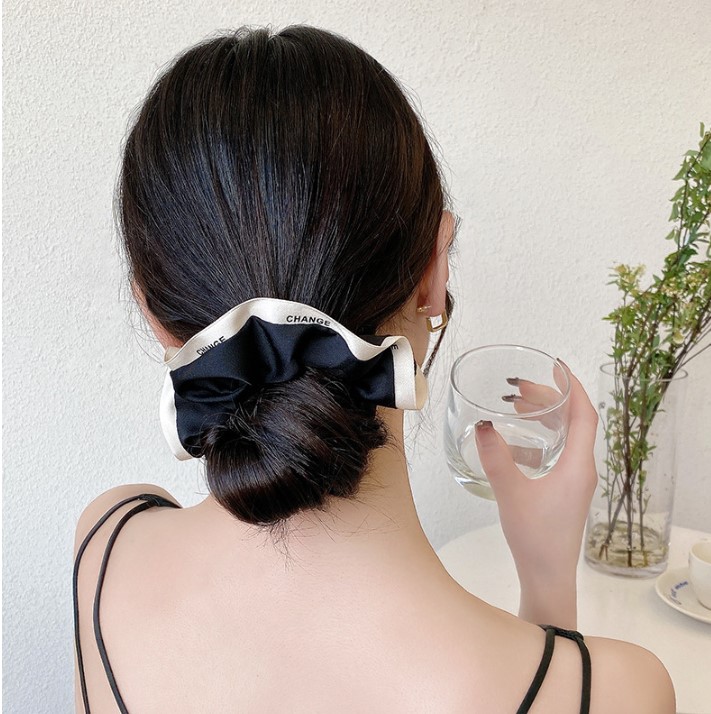 Fashion Letter Color Block Cloth Hair Tie 1 Piece display picture 5