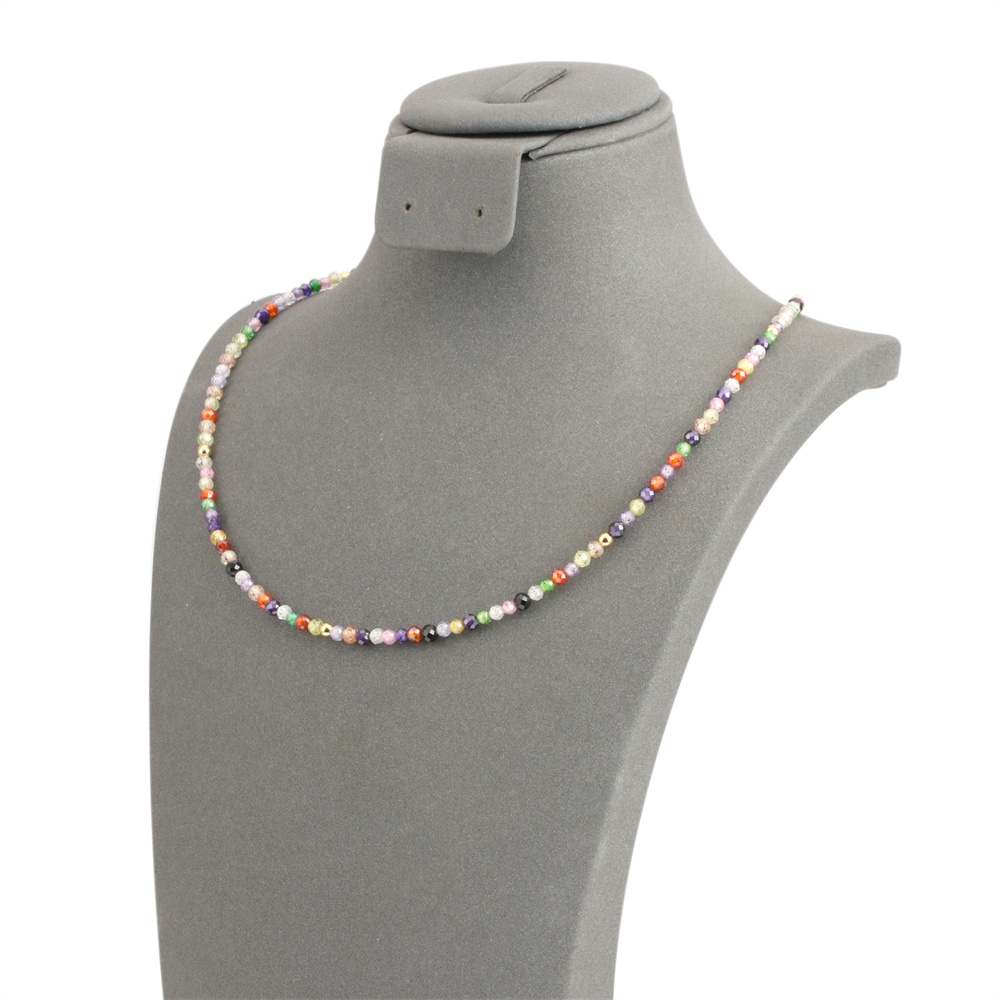 Bohemian Geometric Synthetic Gemstones Beaded Women's Choker display picture 3