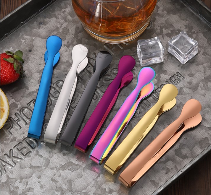 Fashion Solid Color Stainless Steel Food Tongs 1 Piece display picture 3