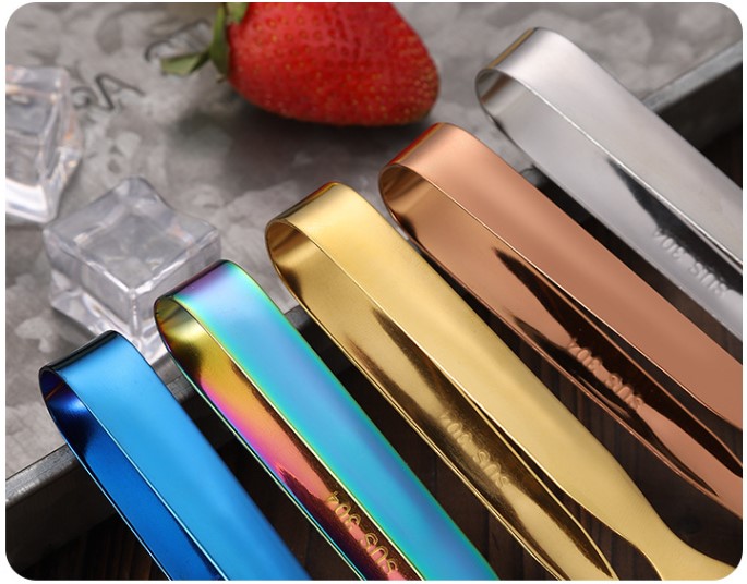 Fashion Solid Color Stainless Steel Food Tongs 1 Piece display picture 4