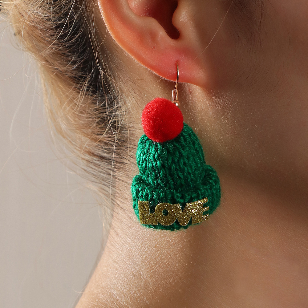 1 Pair Fashion Christmas Hat Braid Knit Ear Hook display picture 3