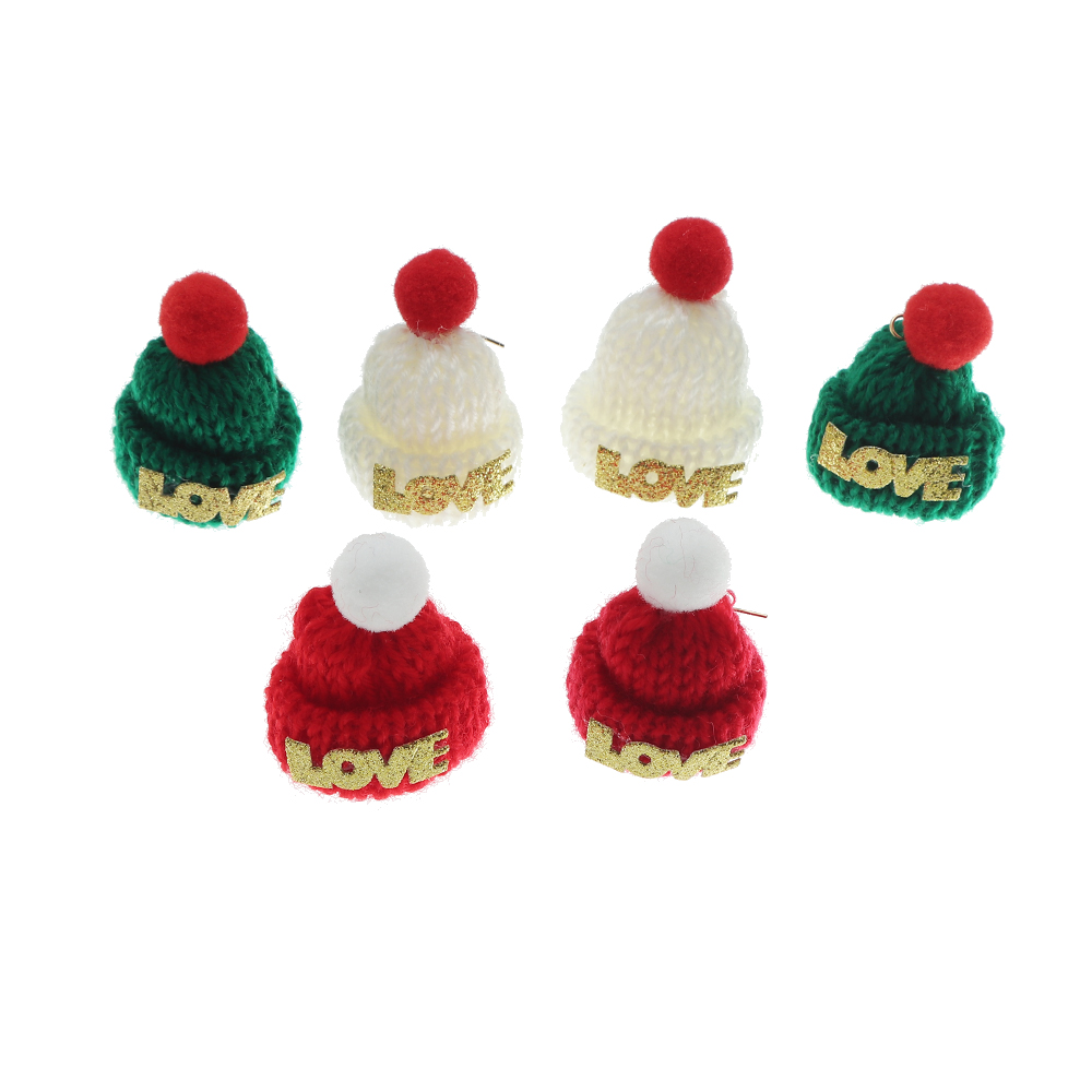 1 Pair Fashion Christmas Hat Braid Knit Ear Hook display picture 5
