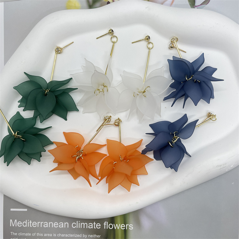 Fashion Flower Alloy Women's Drop Earrings 1 Pair display picture 4