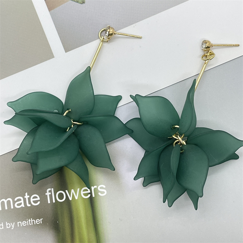 Fashion Flower Alloy Women's Drop Earrings 1 Pair display picture 8