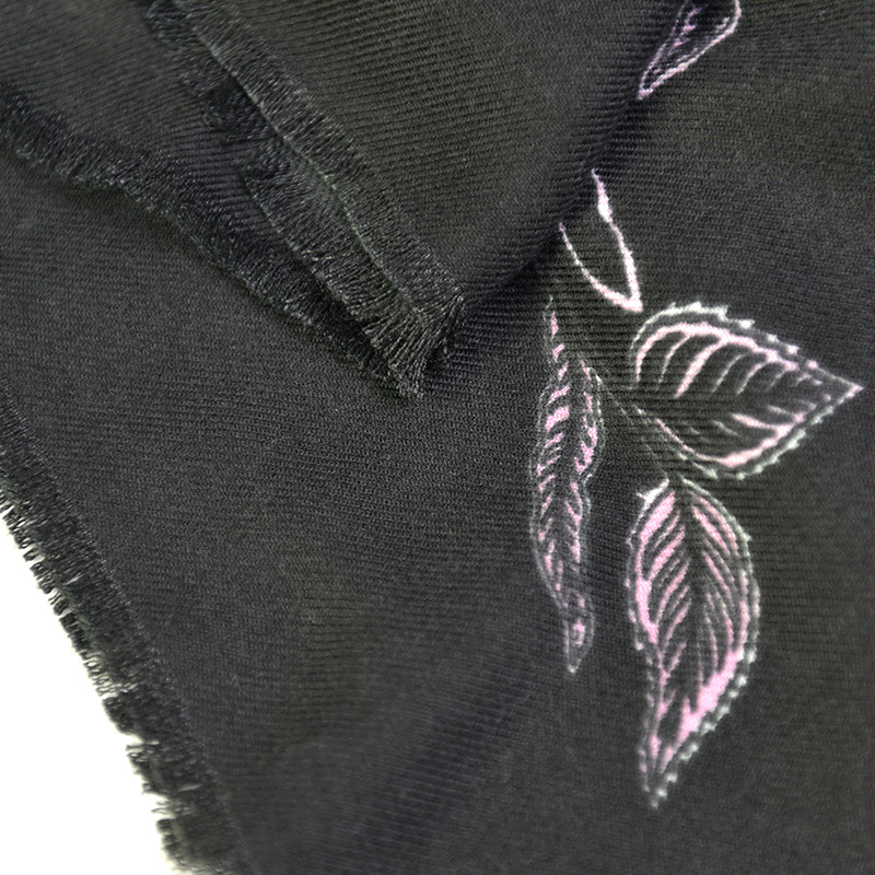 Women's Fashion Flower Imitation Cashmere Tassel Cotton Linen Scarves display picture 3