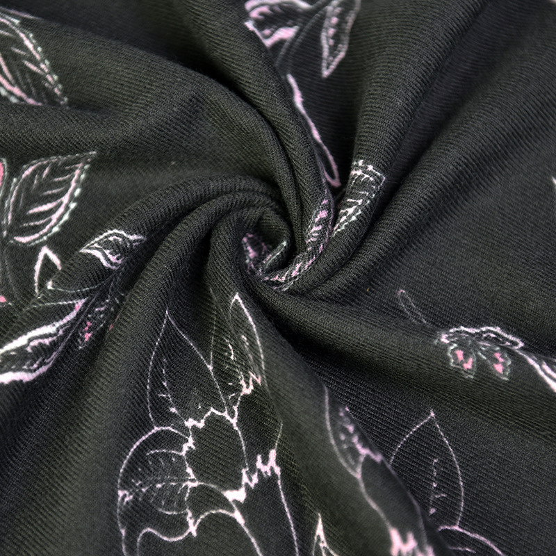 Women's Fashion Flower Imitation Cashmere Tassel Cotton Linen Scarves display picture 4