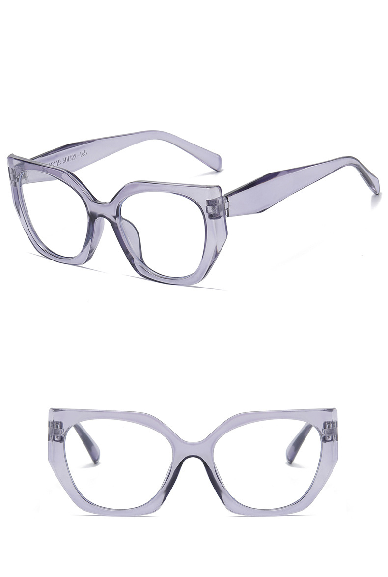 Moda Color Sólido C.a. Protección Uv Cuadrado Fotograma Completo Gafas Ópticas display picture 5