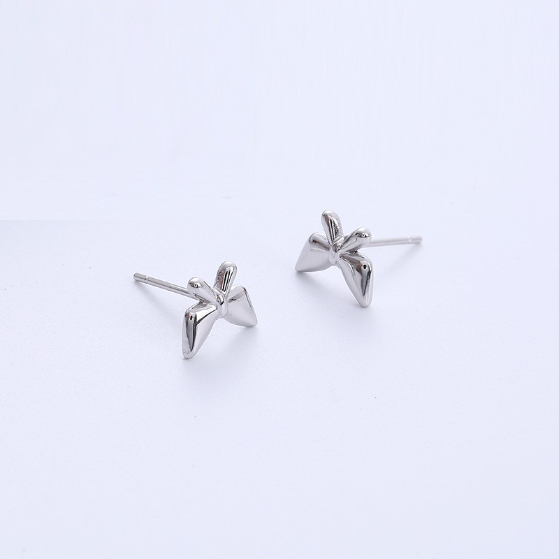 Sweet Butterfly Stainless Steel Plating Ear Studs 1 Pair display picture 2