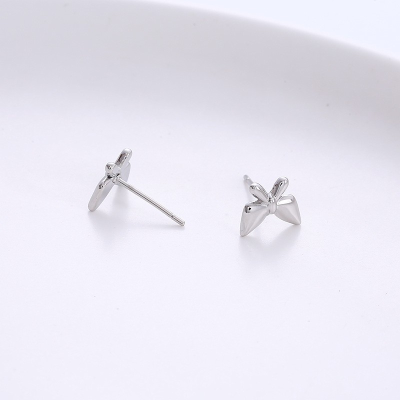 Sweet Butterfly Stainless Steel Plating Ear Studs 1 Pair display picture 3