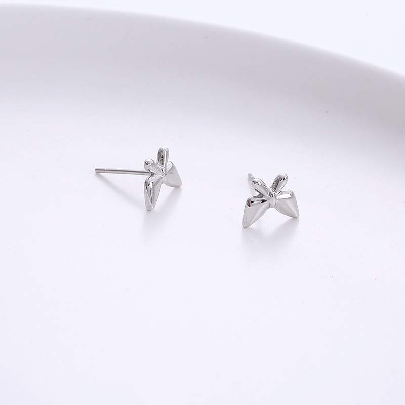 Sweet Butterfly Stainless Steel Plating Ear Studs 1 Pair display picture 4
