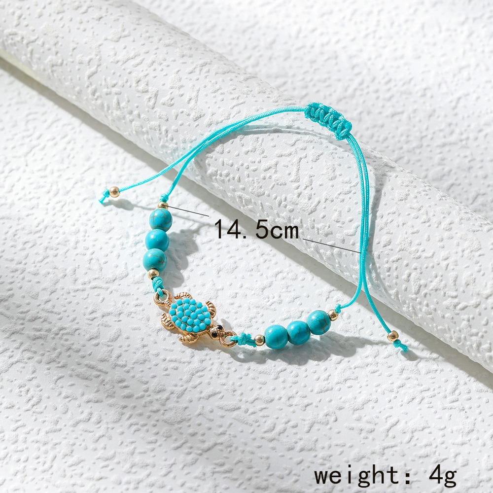 Ethnic Style Heart Shape Butterfly Turquoise Alloy Wholesale Bracelets display picture 8