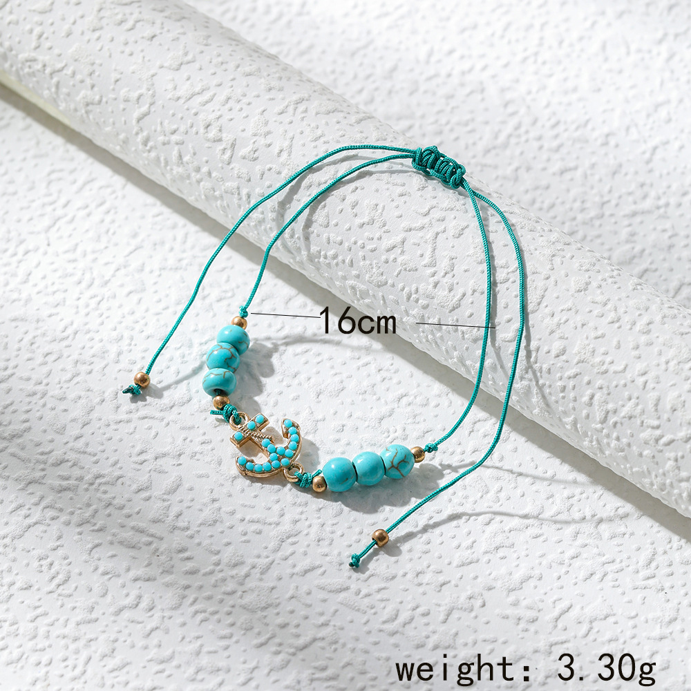 Ethnic Style Heart Shape Butterfly Turquoise Alloy Wholesale Bracelets display picture 6