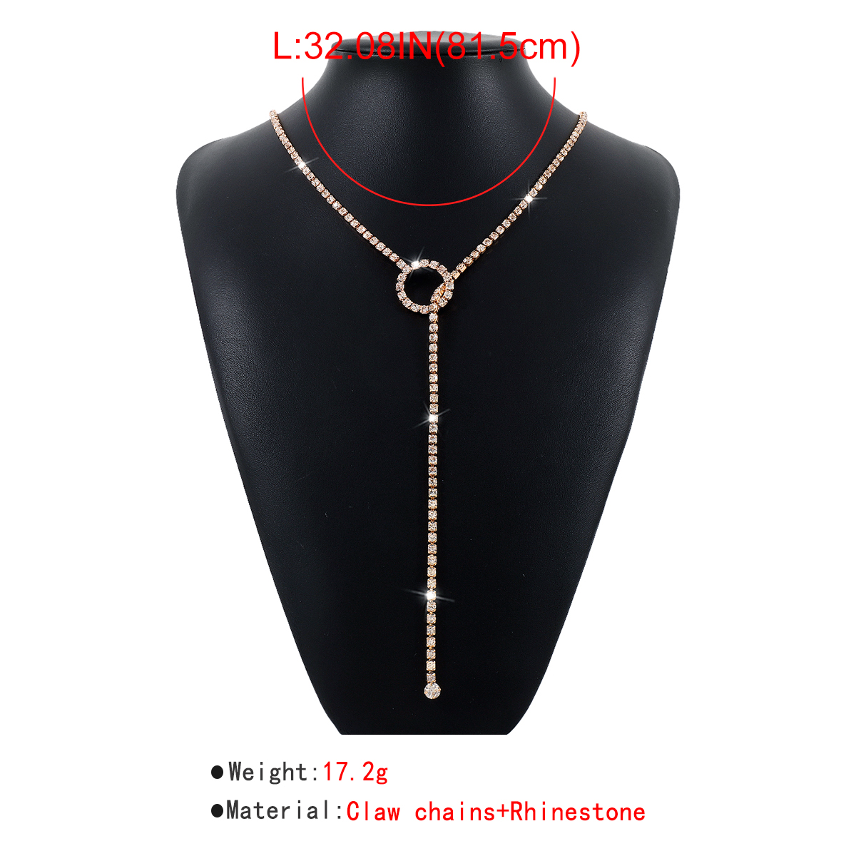 Sexy Geometric Alloy Inlay Rhinestones Women's Necklace 1 Piece display picture 14
