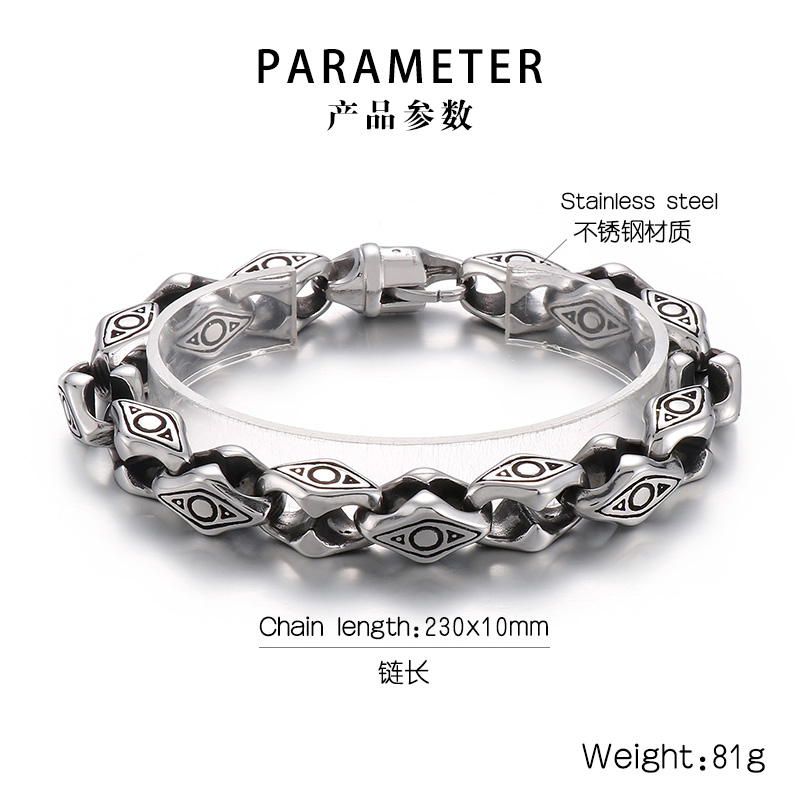 Fashion Geometric Stainless Steel Patchwork Bracelets 1 Piece display picture 11