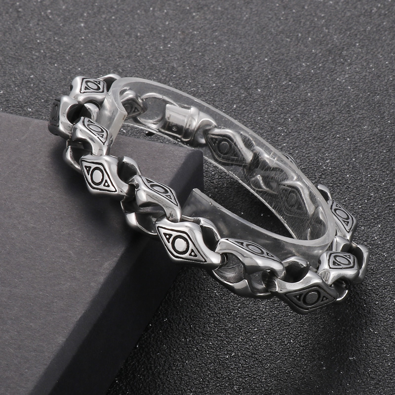 Fashion Geometric Stainless Steel Patchwork Bracelets 1 Piece display picture 14