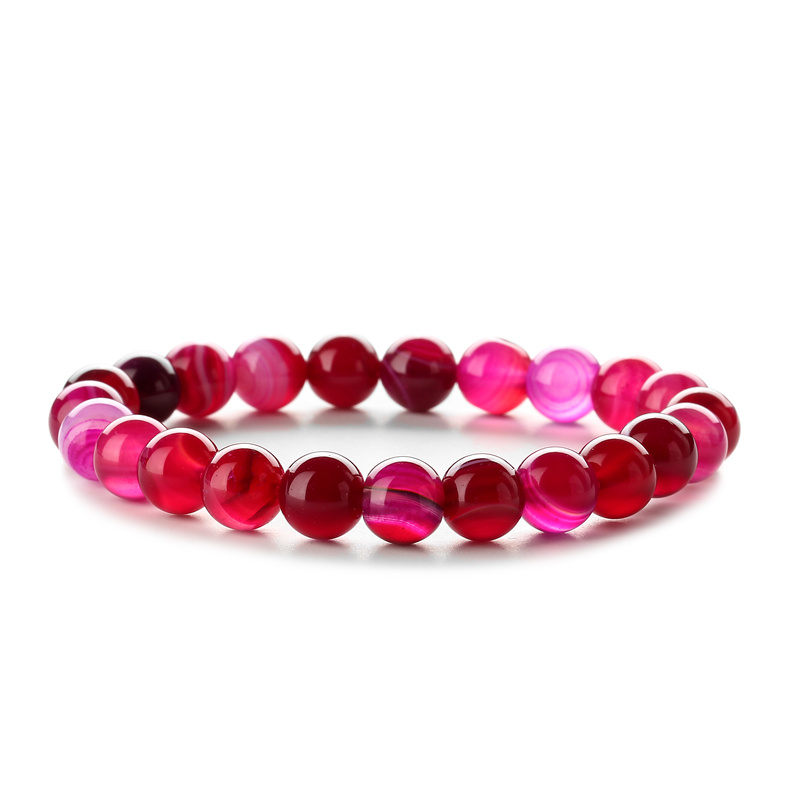 Retro Solid Color Beaded Natural Stone Bracelets display picture 13