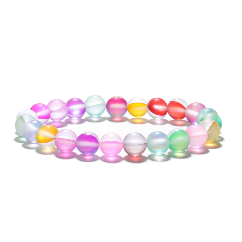 Simple Style Multicolor Moonstone Beaded Bracelets display picture 7
