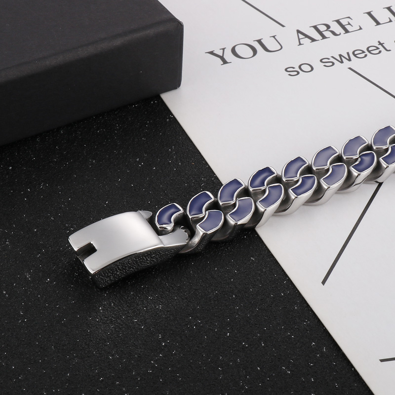 Fashion Geometric Stainless Steel Enamel Bracelets 1 Piece display picture 1