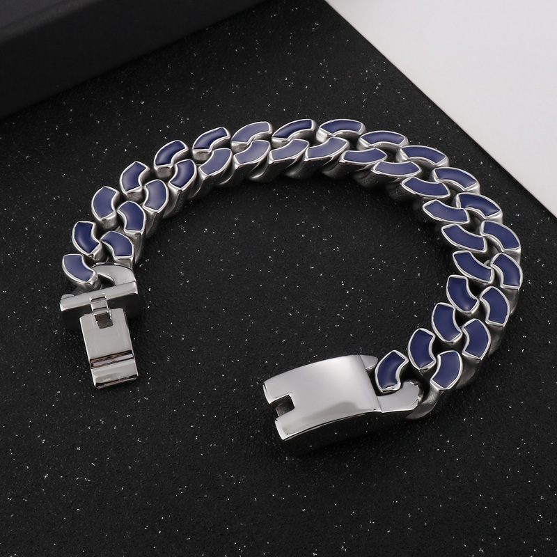Fashion Geometric Stainless Steel Enamel Bracelets 1 Piece display picture 6
