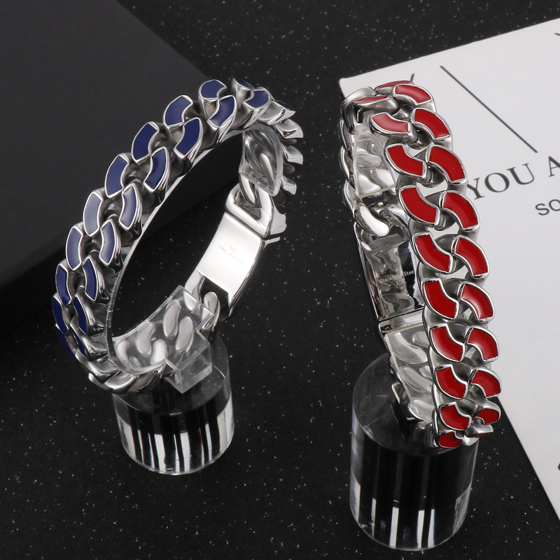 Fashion Geometric Stainless Steel Enamel Bracelets 1 Piece display picture 10
