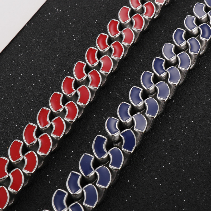 Fashion Geometric Stainless Steel Enamel Bracelets 1 Piece display picture 20