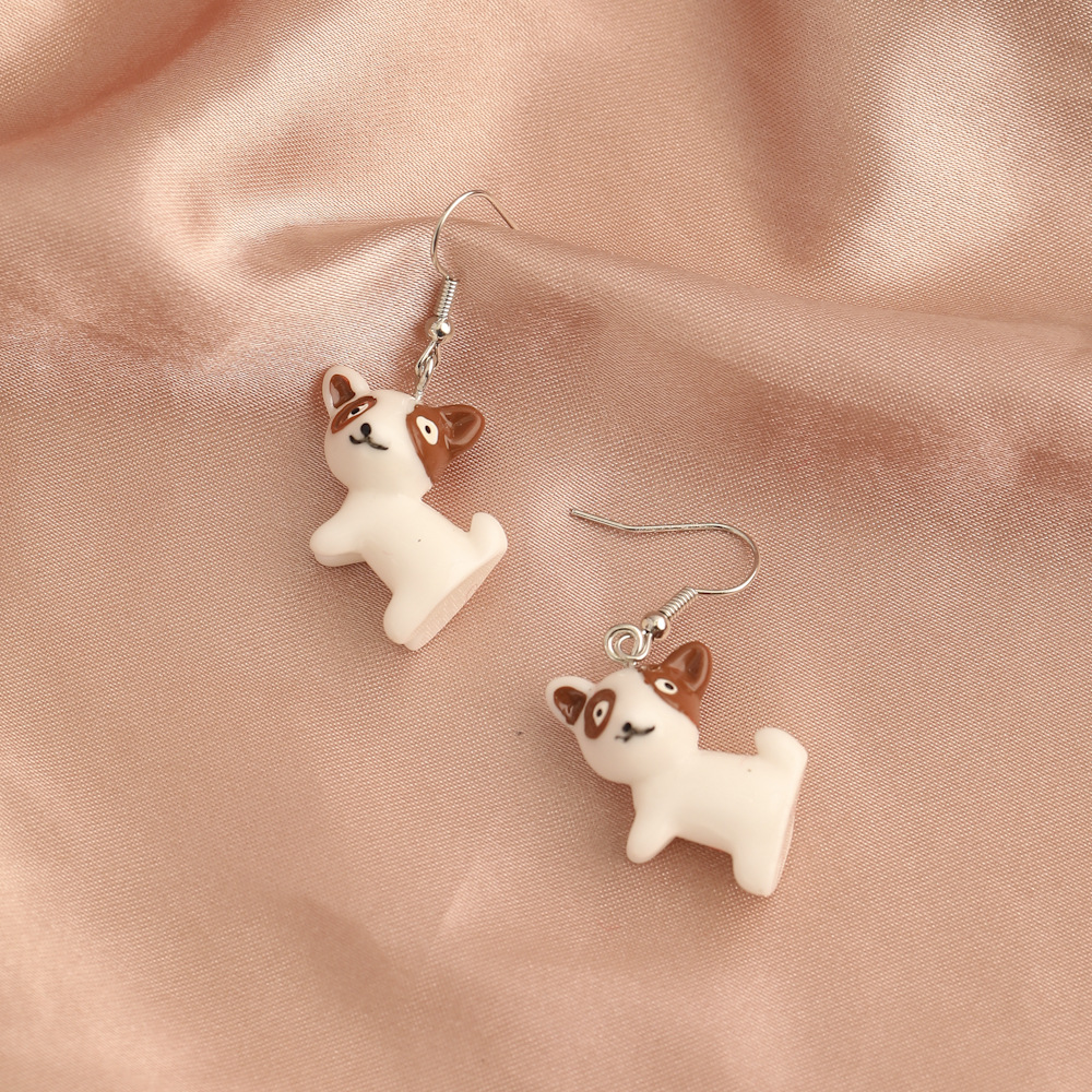 Fashion Animal Dog Frog Alloy Resin Women's Drop Earrings 1 Pair display picture 6
