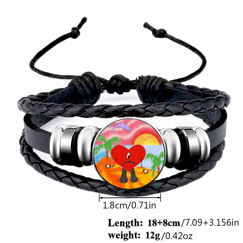 Streetwear Cartoon Pu Leather Drawstring Braid Unisex Bracelets display picture 1