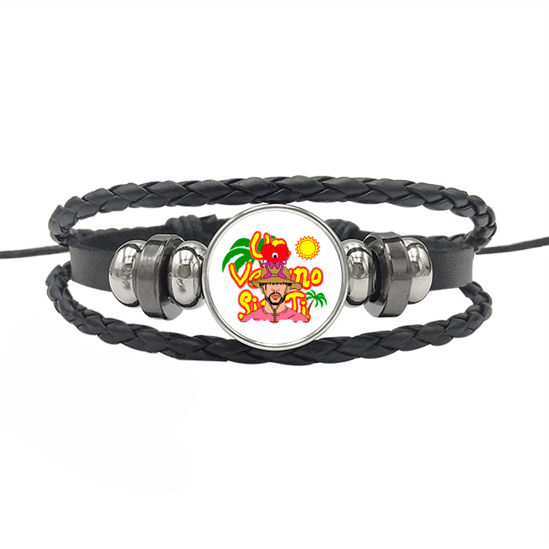 Streetwear Cartoon Pu Leather Drawstring Braid Unisex Bracelets display picture 3