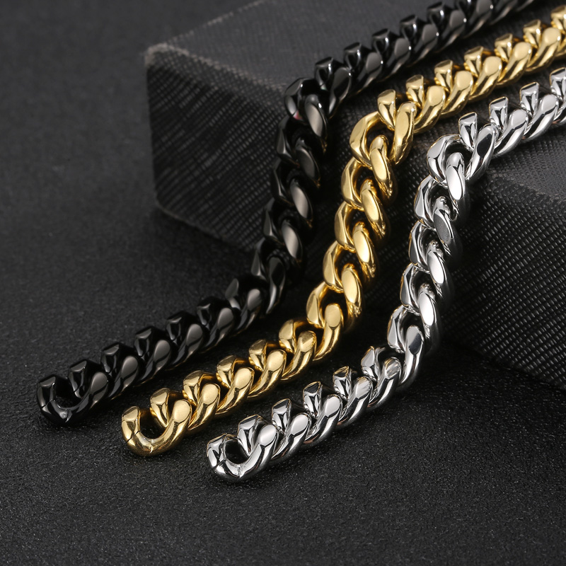 Hip Hop Geometrisch Rostfreier Stahl Überzug Halskette 1 Stück display picture 5