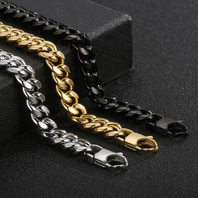 Hip Hop Geometrisch Rostfreier Stahl Überzug Halskette 1 Stück display picture 3
