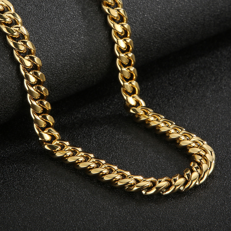 Hip Hop Geometrisch Rostfreier Stahl Überzug Halskette 1 Stück display picture 8