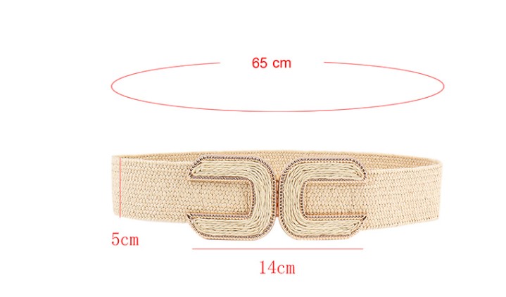 Fashion Letter Alloy Women's Woven Belts 1 Piece display picture 5