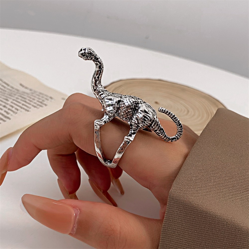 Retro Dinosaur Alloy Women's Rings 1 Piece display picture 2