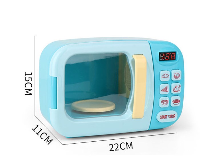 محاكاة صغيرة الأجهزة المنزلية المطبخ الكهربائية الميكروويف الأطفال منزل الطبخ التفاعلية لعبة display picture 4