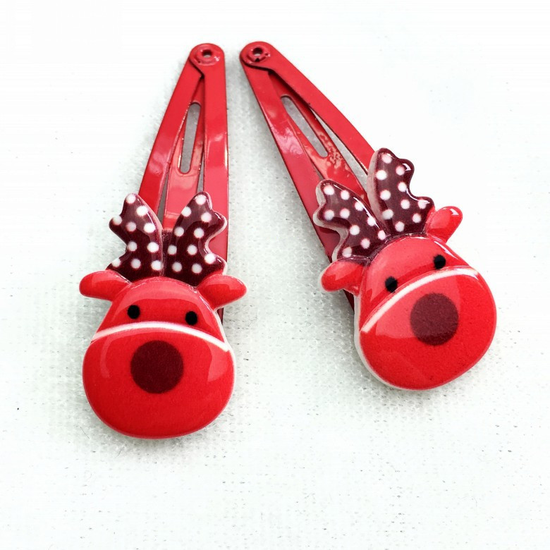 Cute Cartoon Plastic Resin Spray Paint Hair Clip 1 Piece display picture 2