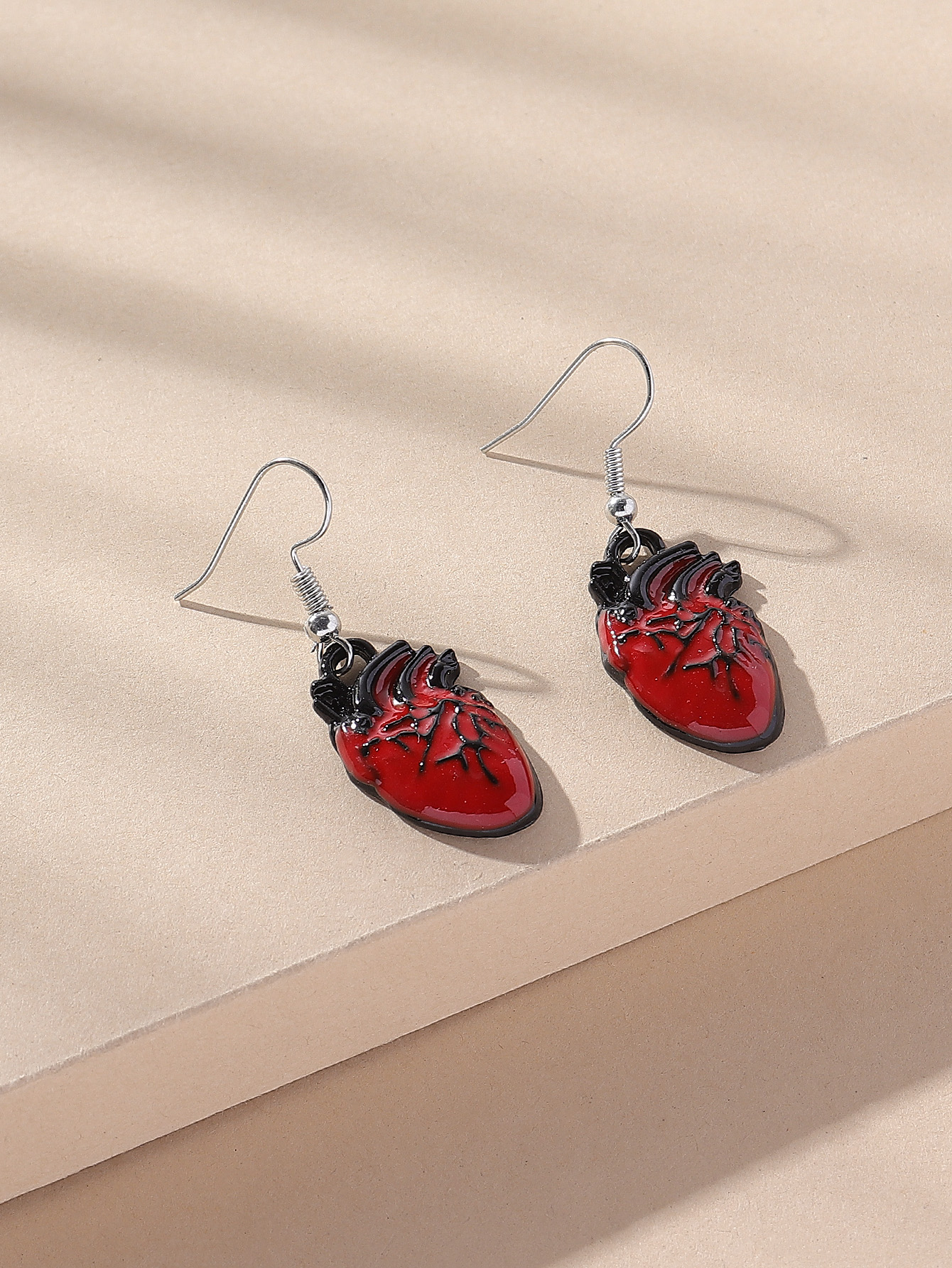 Fashion Heart Resin Women's Drop Earrings 1 Pair display picture 3