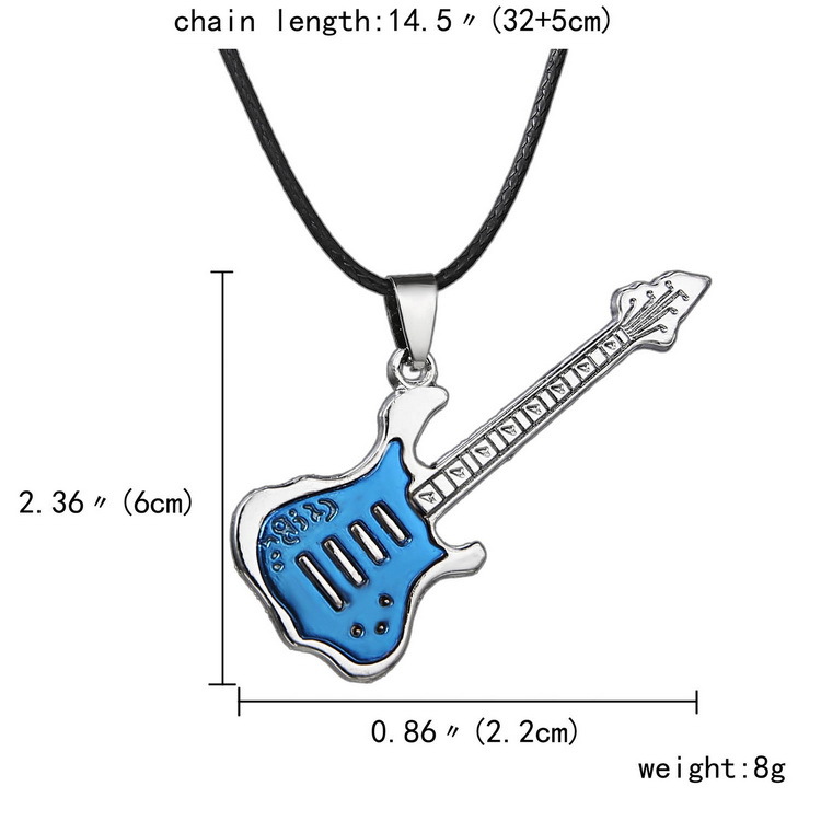 Simple Style Musical Instrument Stainless Steel Inlay Zircon Pendant Necklace 1 Piece display picture 10