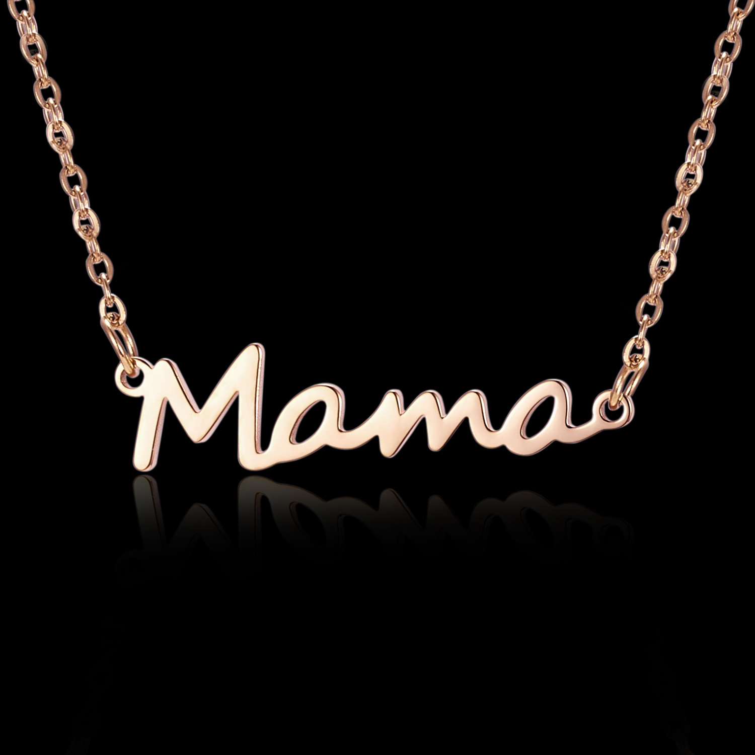 Simple Style Letter Alloy Women's Necklace 1 Piece display picture 1