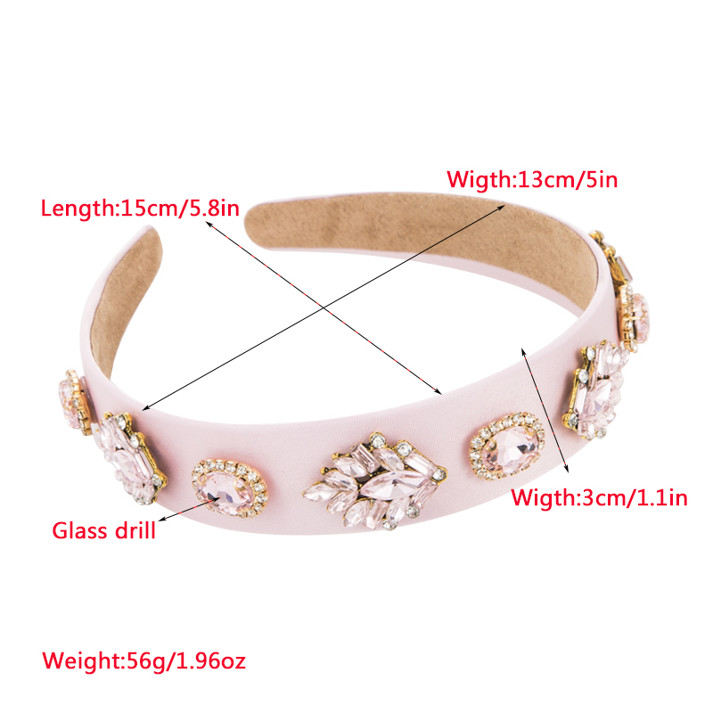 Fashion Leaf Rhinestone Inlay Rhinestones Hair Band 1 Piece display picture 1