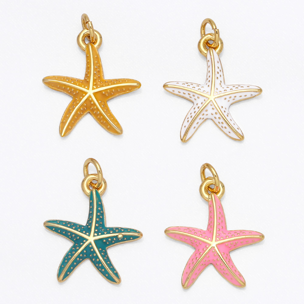 1 Piece Copper Gold Plated Starfish Marine Style display picture 2