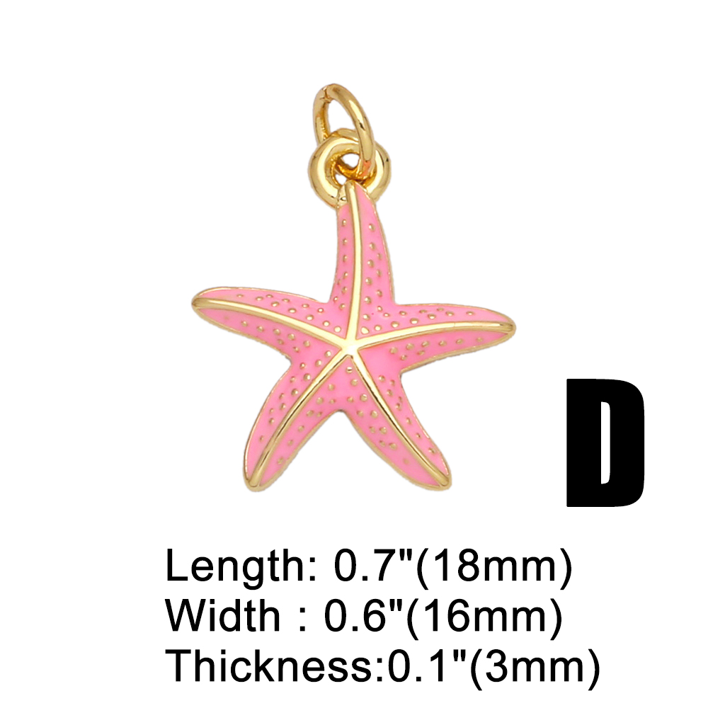 1 Piece Copper Gold Plated Starfish Marine Style display picture 6