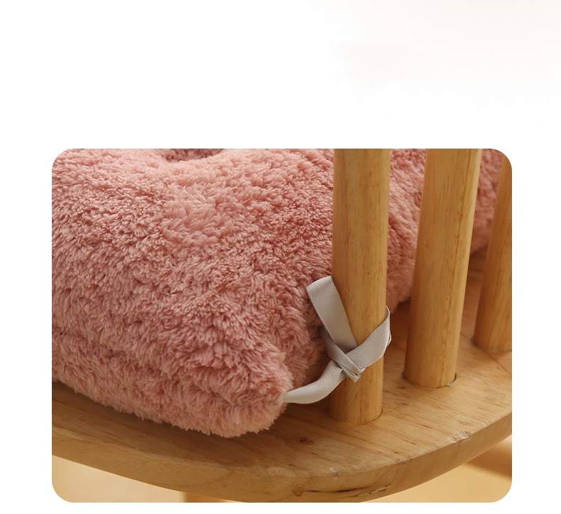 Fashion Solid Color Plush Seat Cushion display picture 3