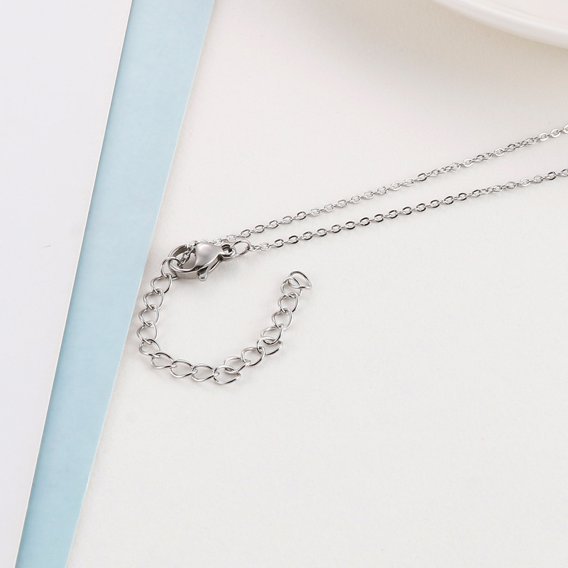 Fashion Heart Shape Titanium Steel Plating Rhinestones Pendant Necklace 1 Piece display picture 4