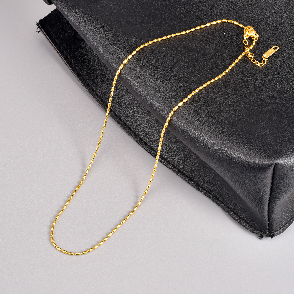 Einfacher Stil Geometrisch Titan Stahl Vergoldet Halskette 1 Stück display picture 3