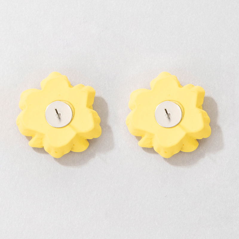 1 Pair Simple Style Flower Three-dimensional Alloy Ear Studs display picture 21