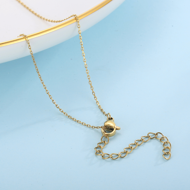 Mode Geometrisch Titan Stahl Inlay Künstliche Perlen Strasssteine Frau Ohrringe Halskette display picture 8